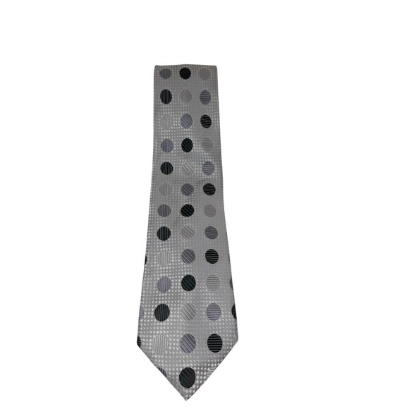 Emilio Ponti Polka Dot Pattern 100% Silk Men’s Neck Tie - Picture 4 of 10